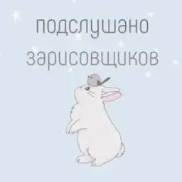 подслушано зарисовщиков🐰