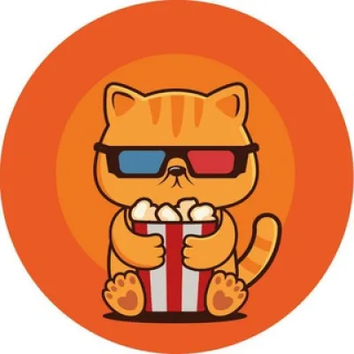 Смотрю кино с котом