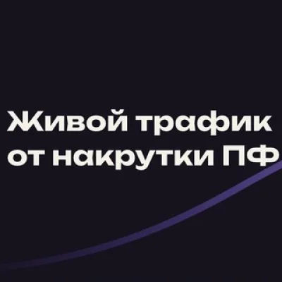 Живой трафик от накрутки ПФ